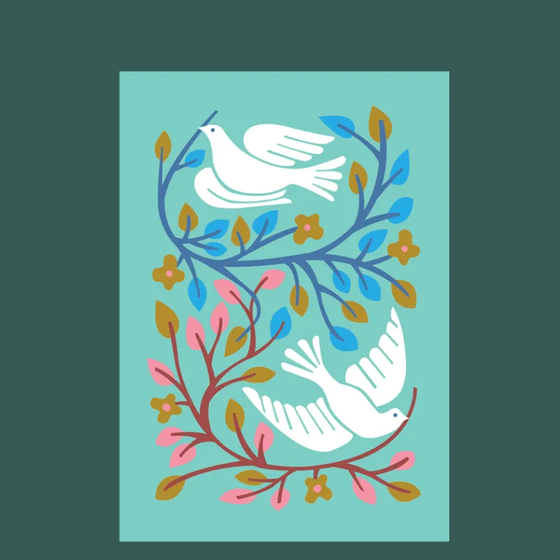 Rex London Greetings card - Doves Clearance
