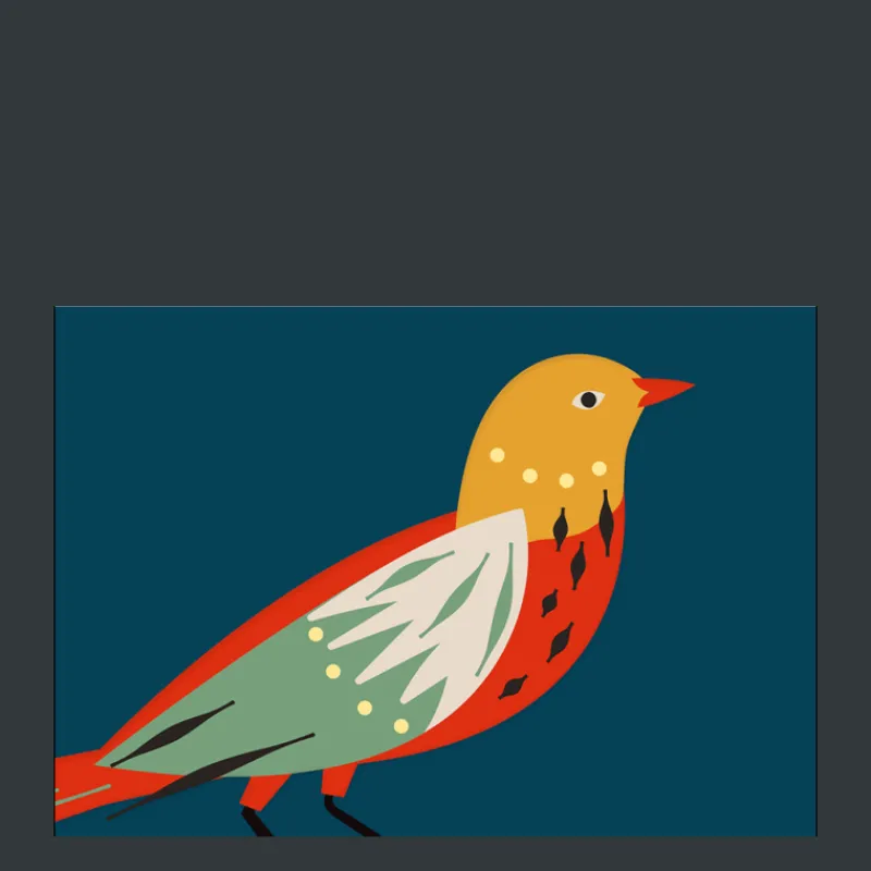 Rex London Greetings card - Patterned bird Online
