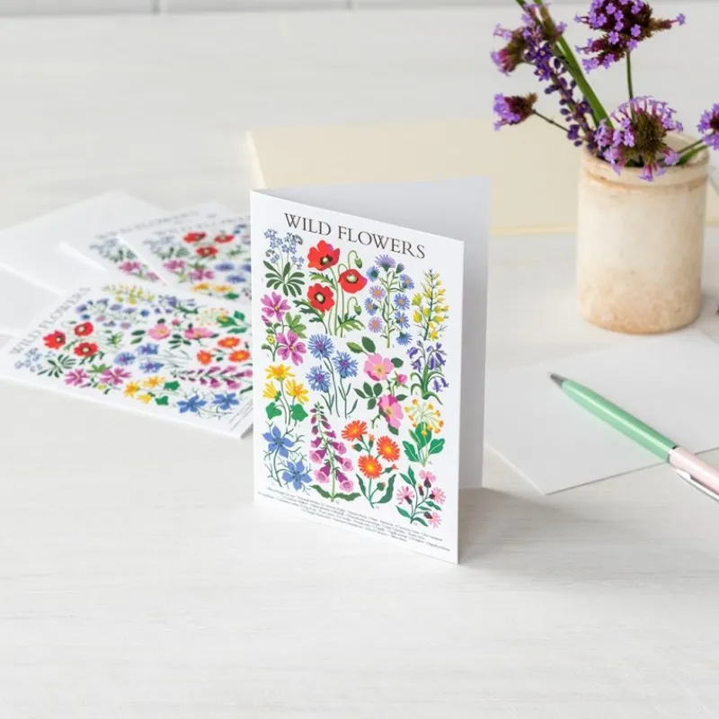 Rex London Greetings cards (pack of 10) - Wild Flowers Online