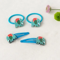 Rex London Hair clips (set of 2) - Wild Wonders elephant Outlet