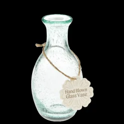 Rex London Hand blown bubble glass vase - Blue Outlet