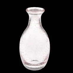 Rex London Hand blown bubble glass vase - Rose pink Hot