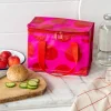 Rex London Insulated lunch bag - Spotlight red on pink New