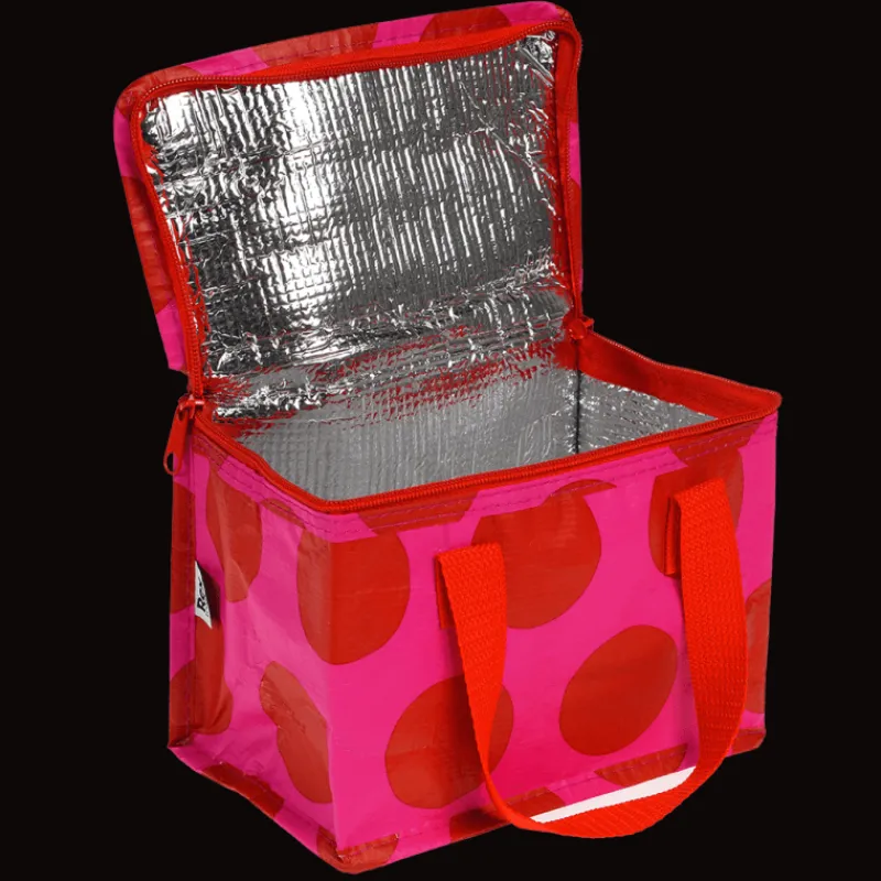 Rex London Insulated lunch bag - Spotlight red on pink New