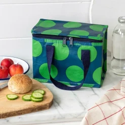 Rex London Insulated lunch bag - Spotlight green on blue Discount