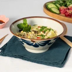 Rex London Japanese porcelain noodle bowl 19cm - Flower Fashion