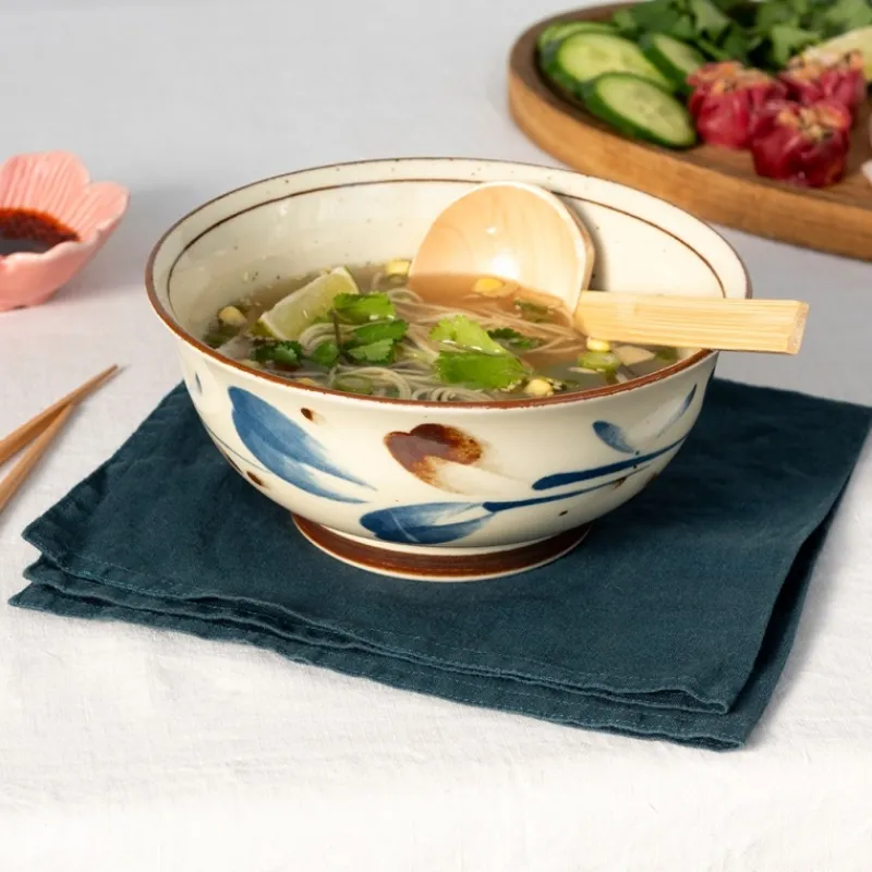 Rex London Japanese porcelain ramen bowl 18cm - Breeze New