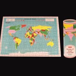 Rex London Jigsaw puzzle in a tube (300 piece) - World Map Discount