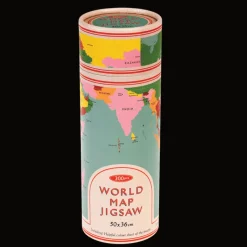Rex London Jigsaw puzzle in a tube (300 piece) - World Map Discount