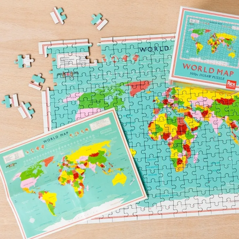 Rex London Jigsaw puzzle (300 pieces) - World Map New