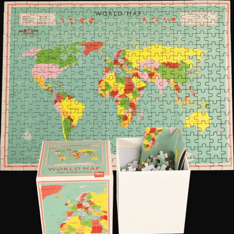 Rex London Jigsaw puzzle (300 pieces) - World Map New