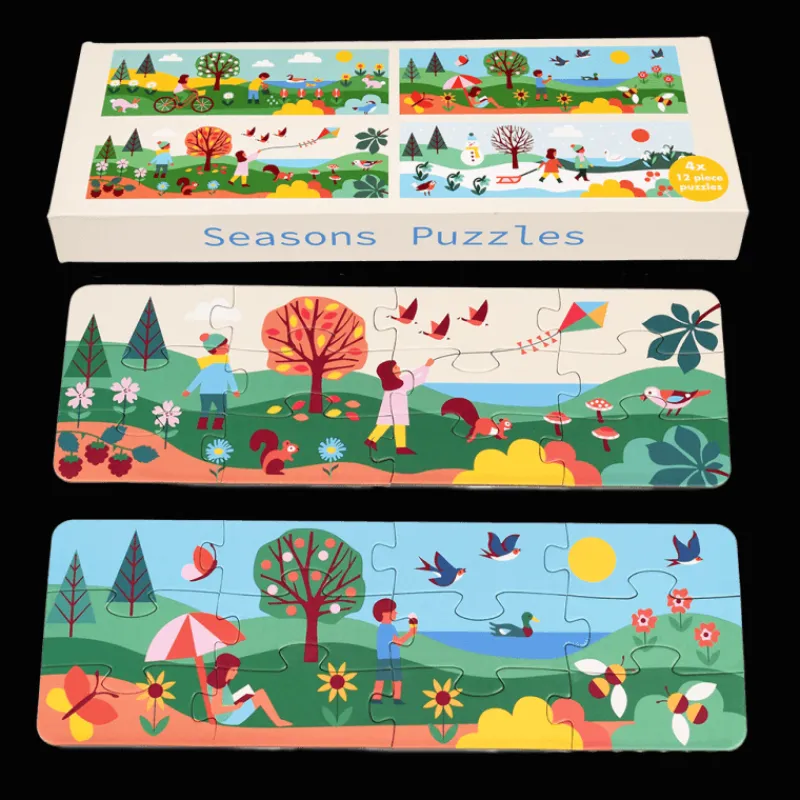 Rex London Jigsaw puzzles (4 x 12 pieces) - Seasons Discount
