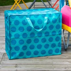 Rex London Jumbo storage bag - Spotlight blue on turquoise Online