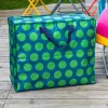 Rex London Jumbo storage bag - Spotlight green on blue Sale