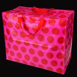 Rex London Jumbo storage bag - Spotlight red on pink Clearance