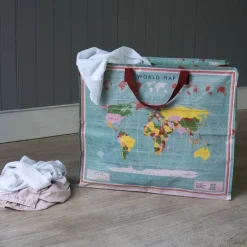Rex London Jumbo storage bag - World Map New