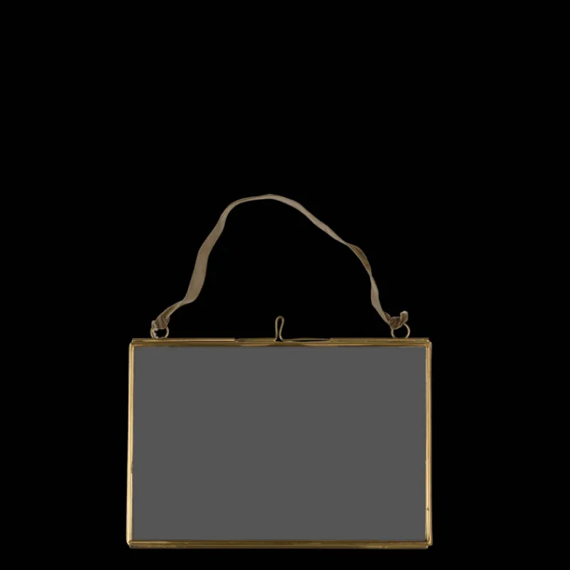 Rex London Landscape double sided glass and brass metal hanging frame (15 x 10cm) Best