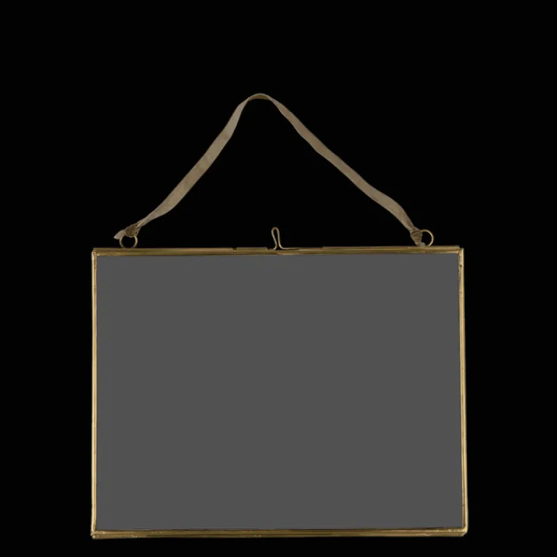 Rex London Landscape double sided glass and brass metal hanging frame (20 x 15cm) Best