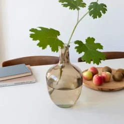 Rex London Large bottle vase (31cm) - Amber Hot