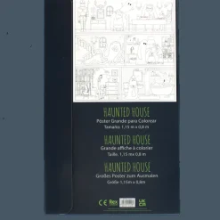 Rex London Large colouring poster with pencils - Haunted House Best