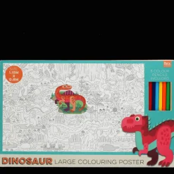 Rex London Large colouring poster with pencils - Baby Dinos Discount