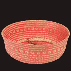 Rex London Large seagrass belly basket - Coral Sale