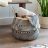 Rex London Large seagrass belly basket - Navy blue Online