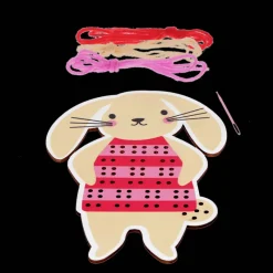 Rex London Learn to sew wooden hand-stitch set - Bunny Fashion