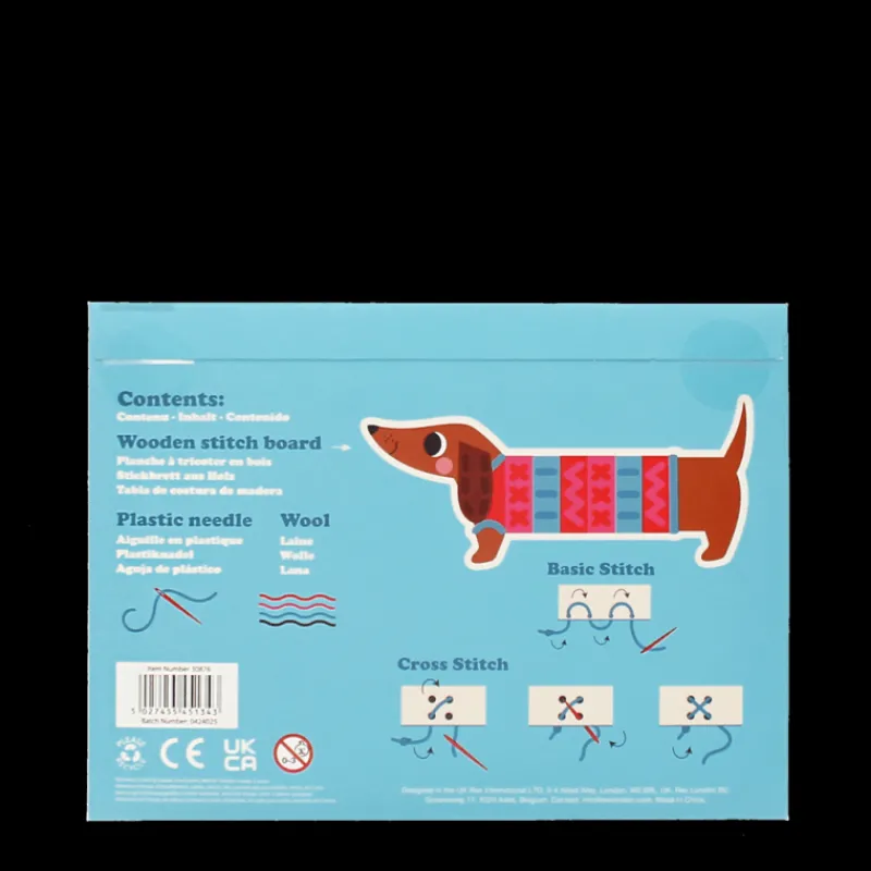 Rex London Learn to sew wooden hand-stitch set - Sausage Dog Outlet