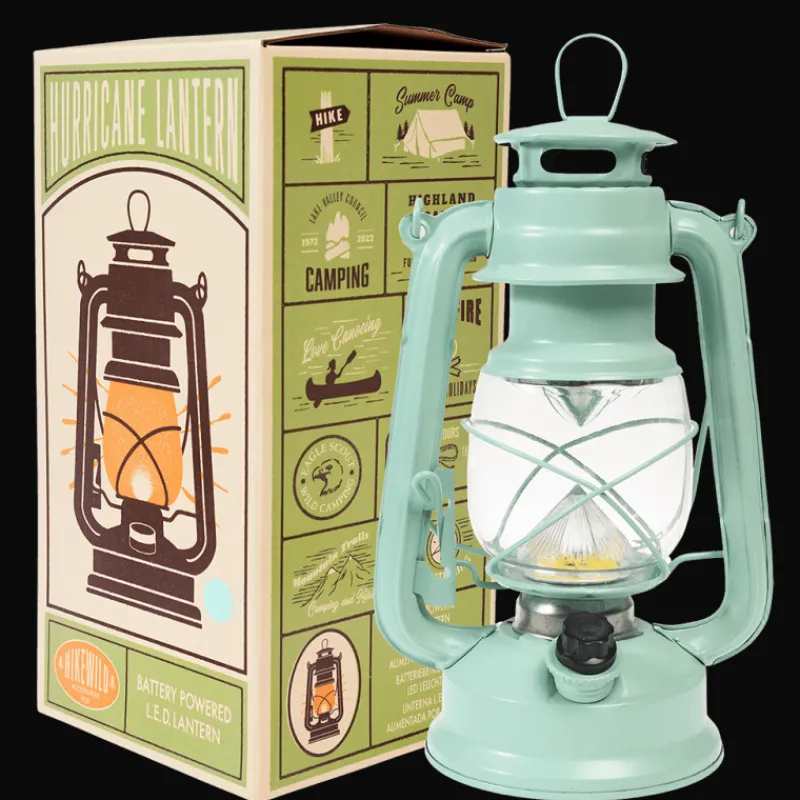 Rex London LED hurricane lantern - Aqua New
