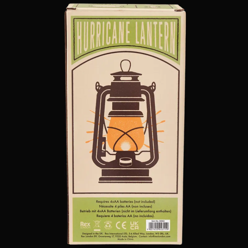 Rex London LED hurricane lantern - Aqua New