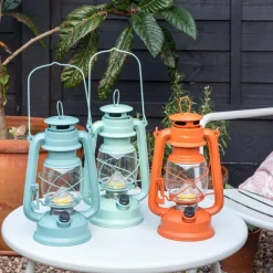 Rex London LED hurricane lantern - Aqua New