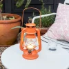 Rex London LED hurricane lantern - Orange Fashion