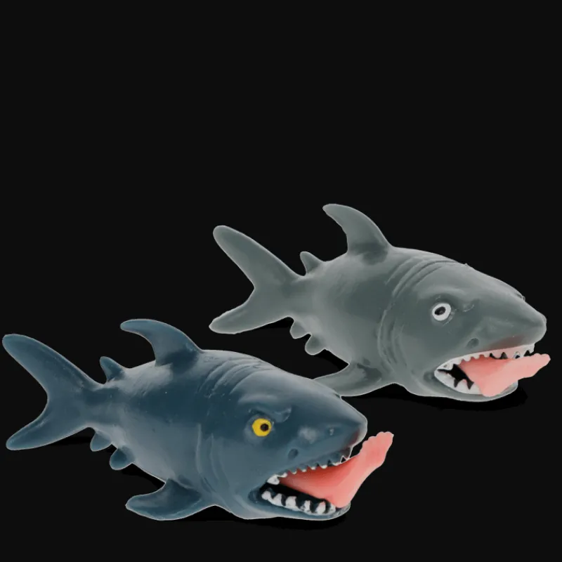 Rex London Leg-biting shark squeezy toy - Assorted Clearance