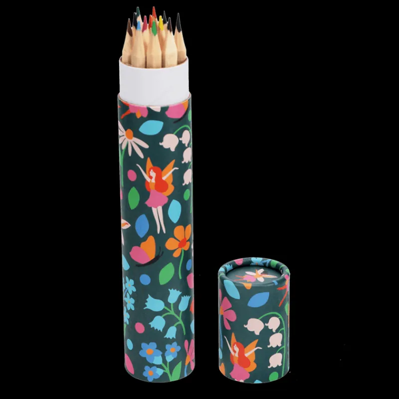 Rex London Long tube of colouring pencils - Fairies in the Garden Online
