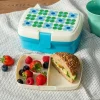 Rex London Lunch box with tray - Blue and green Daisy Discount