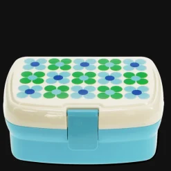 Rex London Lunch box with tray - Blue and green Daisy Discount