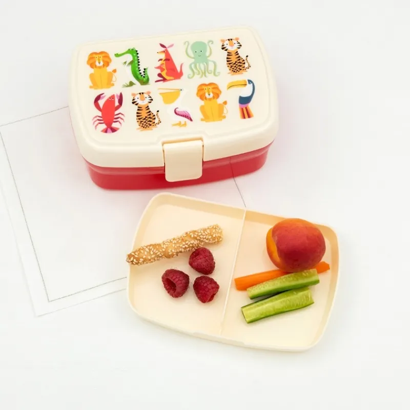 Rex London Lunch box with tray - Colourful Creatures Fashion
