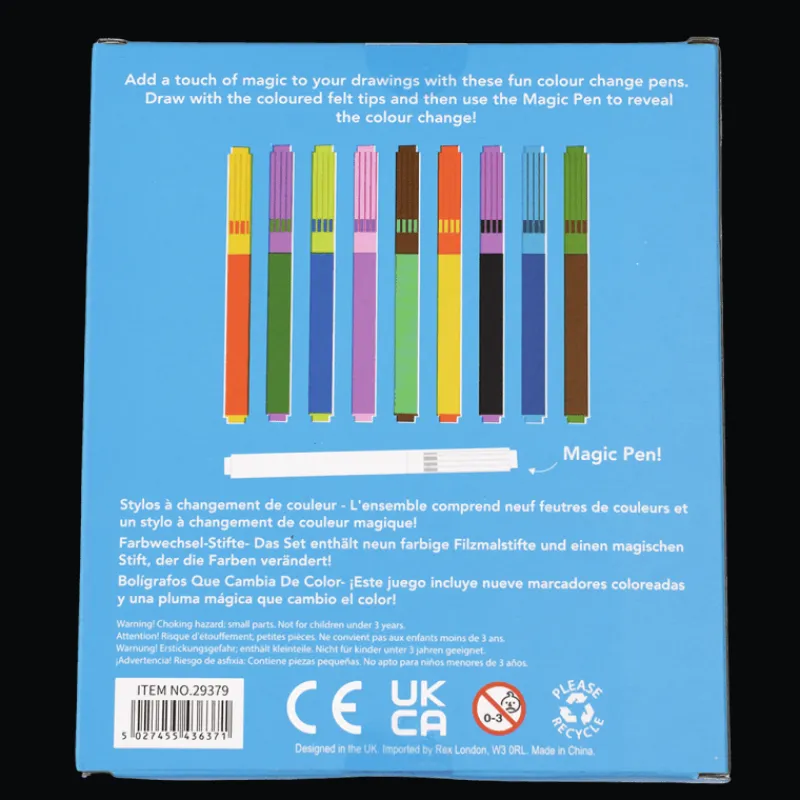Rex London Magic colour change felt tip pens (set of 10) New