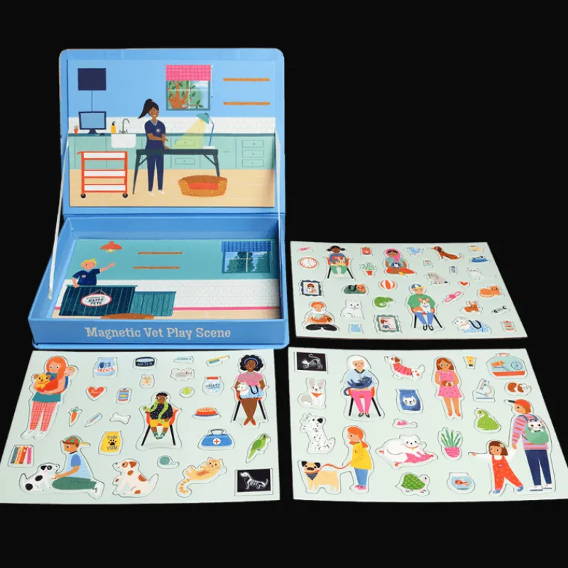 Rex London Magnetic vet play scene set (75 pieces) Online
