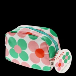 Rex London Makeup bag - Pink and green Daisy Hot