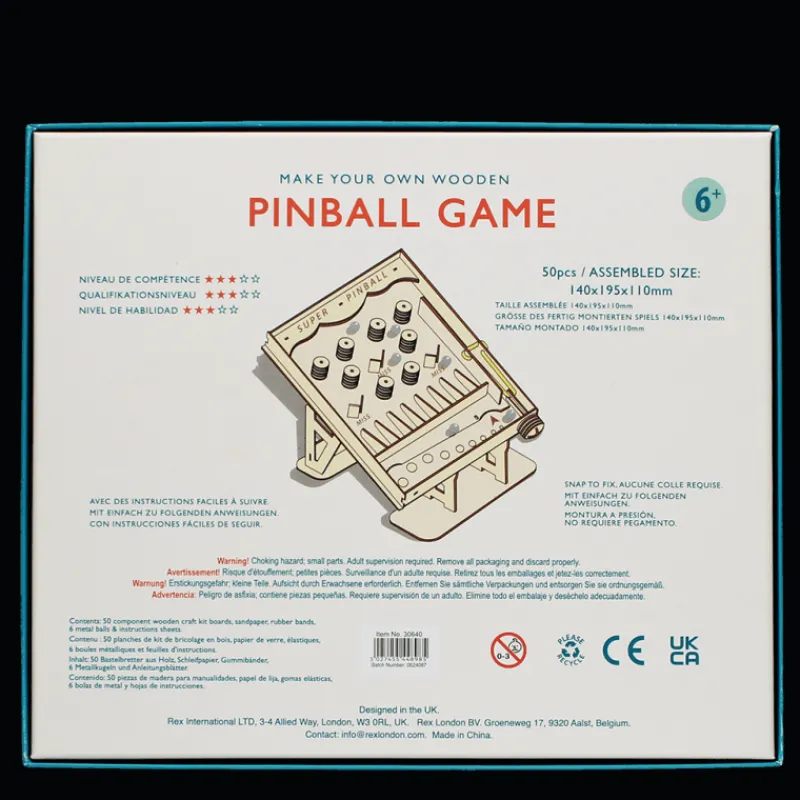 Rex London Make your own wooden table game - Pinball Fashion