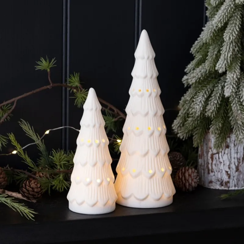 Rex London Matt ceramic LED decoration - Large Christmas tree Sale