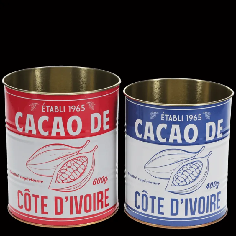 Rex London Medium storage tins (set of 2) - Cacao Fashion