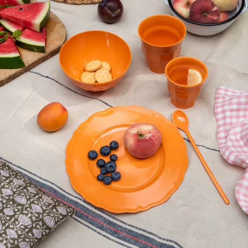 Rex London Melamine plate (20cm) - Orange Clearance