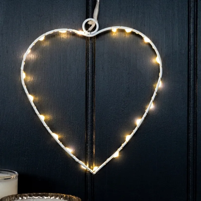 Rex London Metal heart LED light - 14cm Online