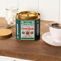 Rex London Metal tea caddy - Crown Blend Best