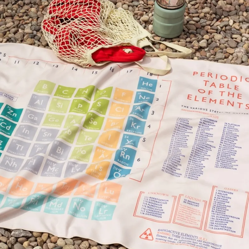 Rex London Microfibre travel towel - Periodic Table Fashion
