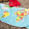 Rex London Microfibre travel towel - World Map New