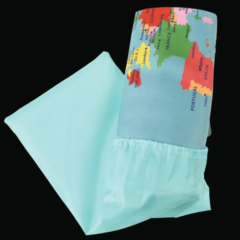 Rex London Microfibre travel towel - World Map New